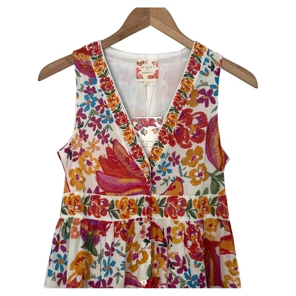 FARM Rio x Sézane Alamedee Maxi Dress, US 2 / FR 34, NWT 🇧🇷🇫🇷 - Picture 7 of 16